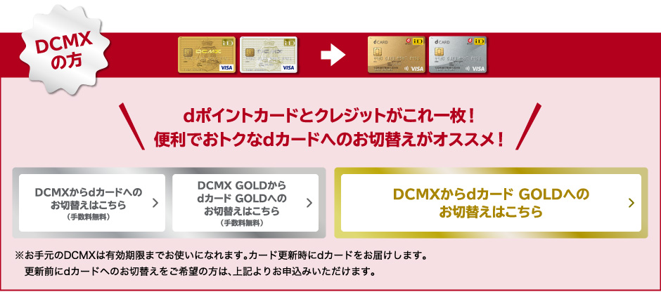 DCMXの方 dポイントカードとクレジットがこれ一枚！